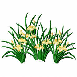 Flowers And Tree Embroidery Design 9